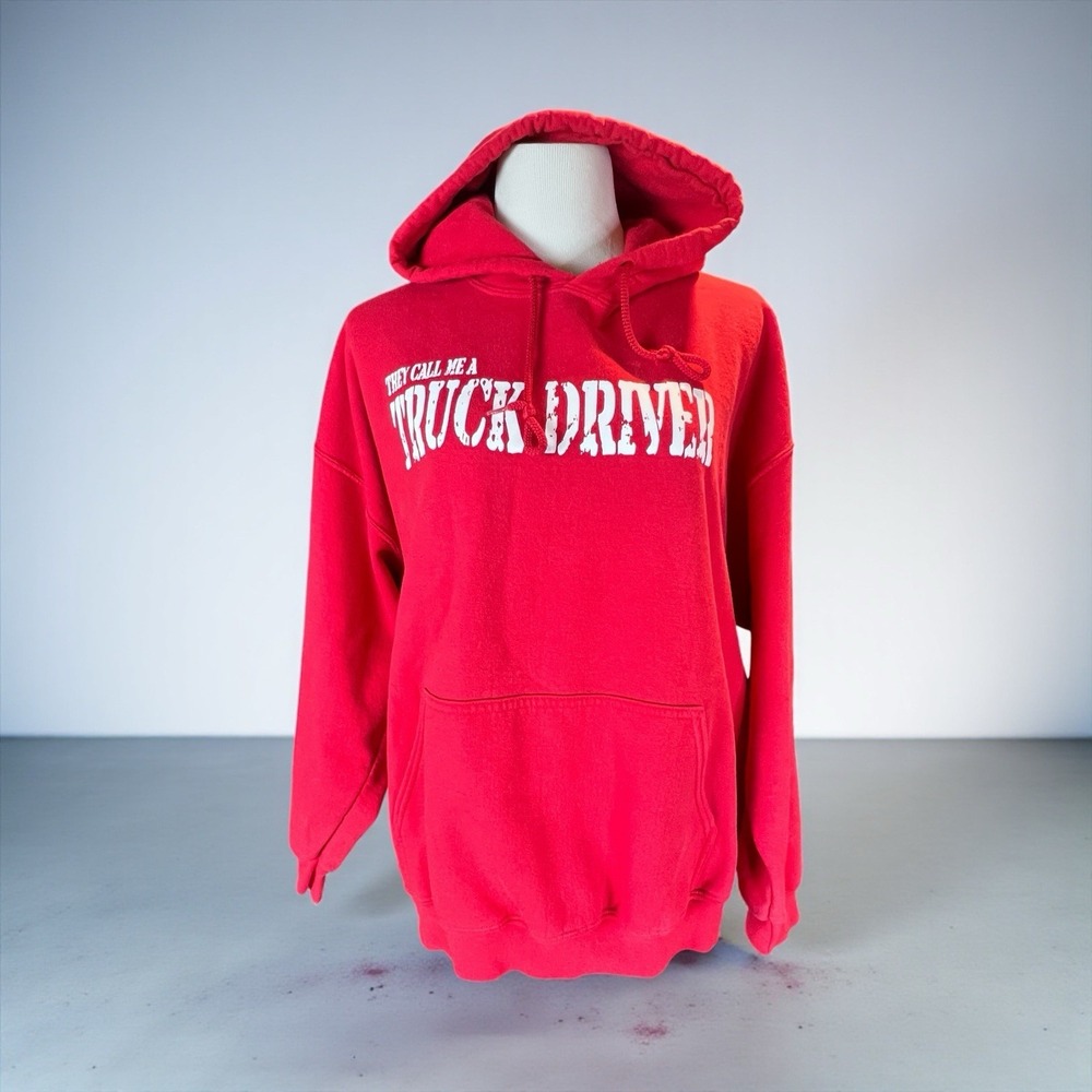 Gildan "They Call Me A Truck Driver" Hoodie Unisex Size XL